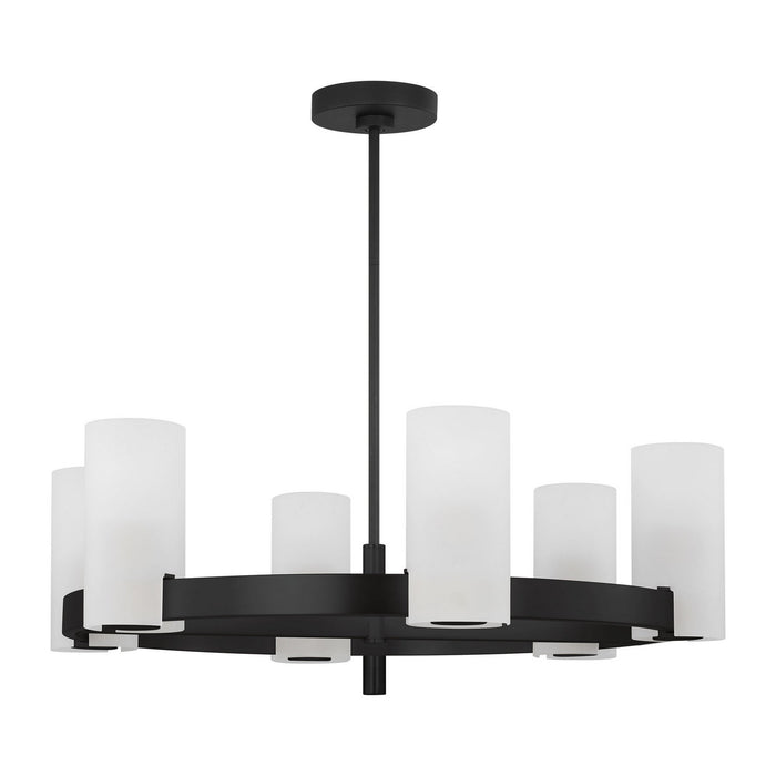 Visual Comfort Studio - DJC1166MBK - Six Light Chandelier - Rhode - Midnight Black