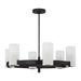 Visual Comfort Studio - DJC1166MBK - Six Light Chandelier - Rhode - Midnight Black