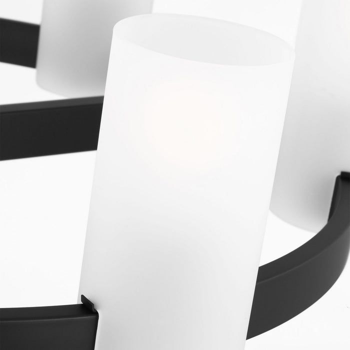 Visual Comfort Studio - DJC1166MBK - Six Light Chandelier - Rhode - Midnight Black