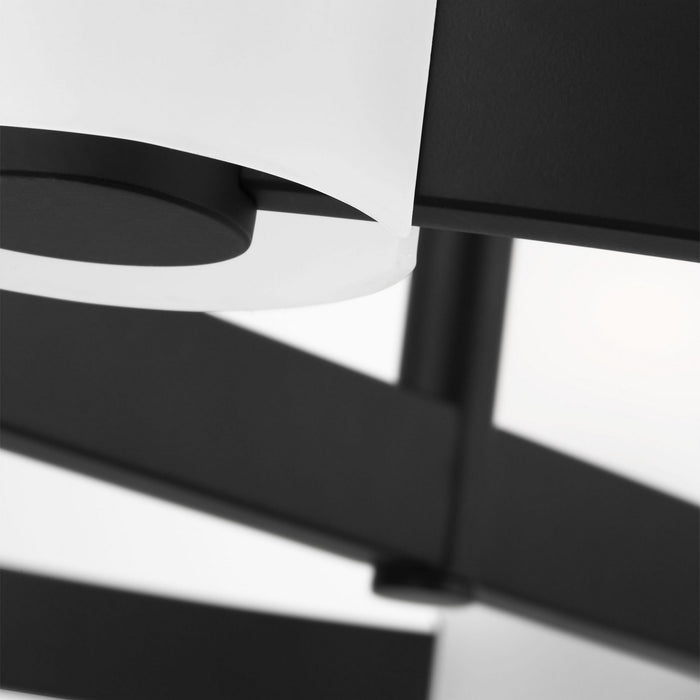 Visual Comfort Studio - DJC1166MBK - Six Light Chandelier - Rhode - Midnight Black