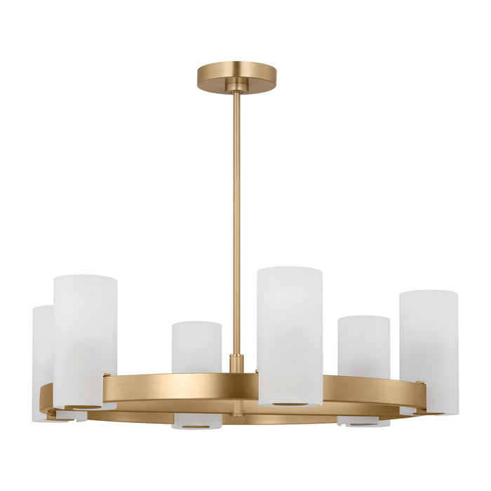 Visual Comfort Studio - DJC1166SB - Six Light Chandelier - Rhode - Satin Brass