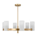 Visual Comfort Studio - DJC1166SB - Six Light Chandelier - Rhode - Satin Brass