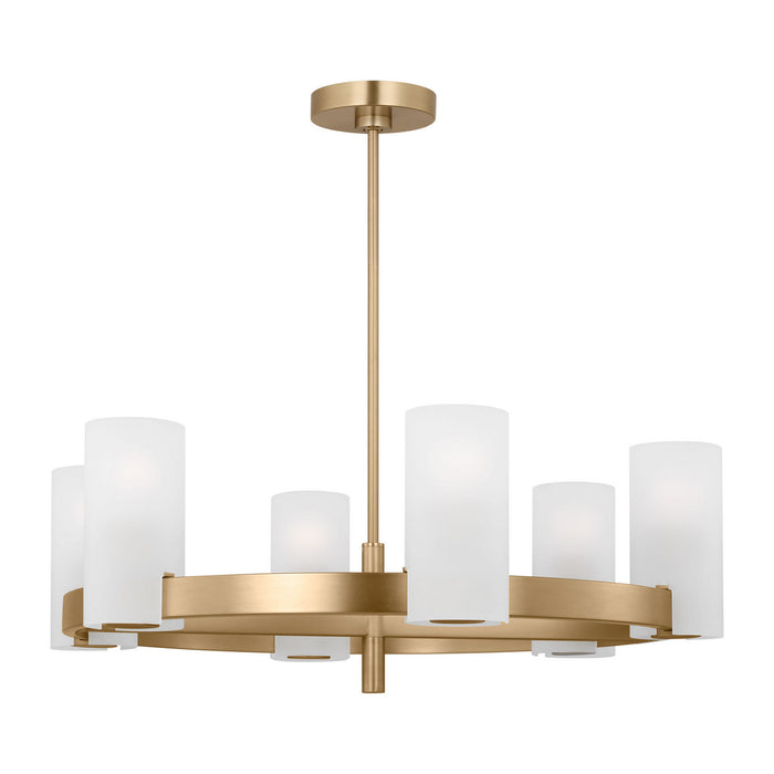 Visual Comfort Studio - DJC1166SB - Six Light Chandelier - Rhode - Satin Brass