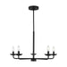 Visual Comfort Studio - DJC1175MBK - Five Light Chandelier - Albion - Midnight Black