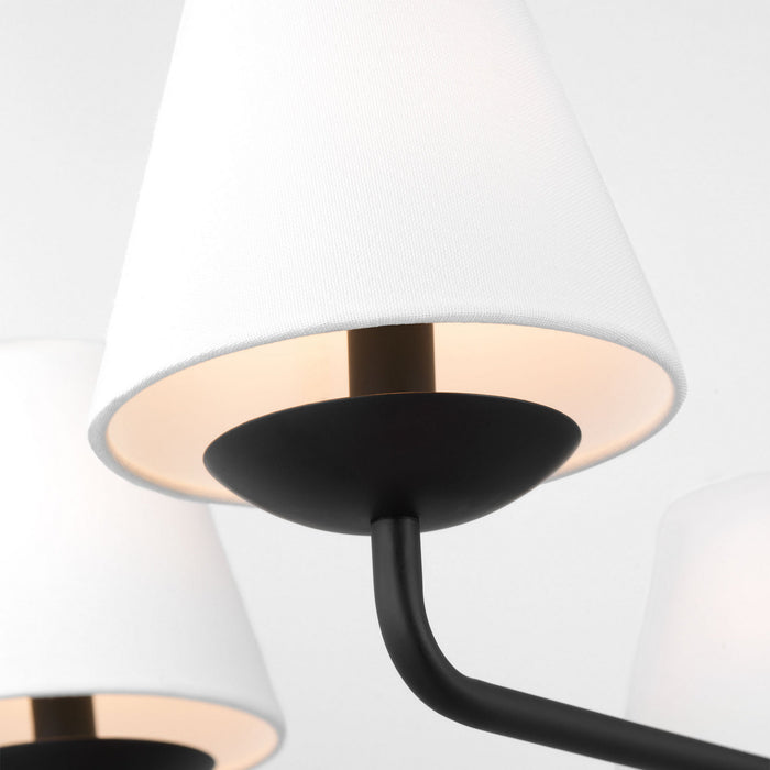 Visual Comfort Studio - DJC1175MBK - Five Light Chandelier - Albion - Midnight Black