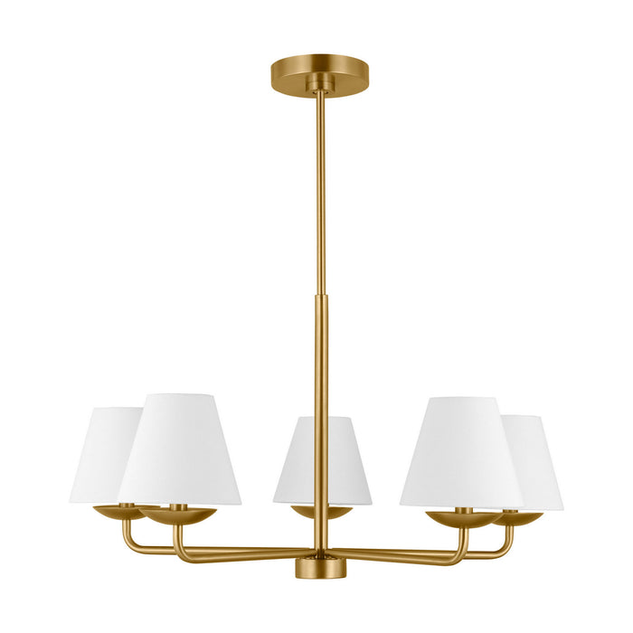 Visual Comfort Studio - DJC1175SB - Five Light Chandelier - Albion - Satin Brass