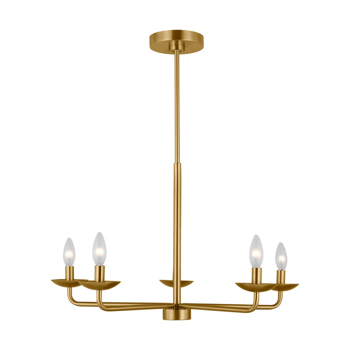 Visual Comfort Studio - DJC1175SB - Five Light Chandelier - Albion - Satin Brass