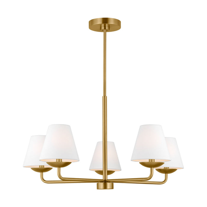 Visual Comfort Studio - DJC1175SB - Five Light Chandelier - Albion - Satin Brass