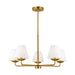 Visual Comfort Studio - DJC1175SB - Five Light Chandelier - Albion - Satin Brass