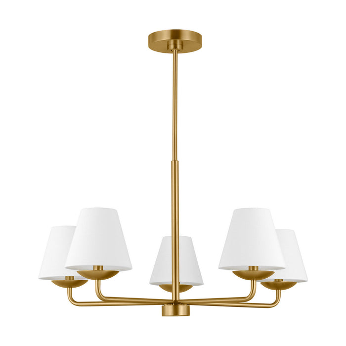 Visual Comfort Studio - DJC1175SB - Five Light Chandelier - Albion - Satin Brass