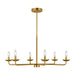 Visual Comfort Studio - DJC1186SB - Six Light Chandelier - Albion - Satin Brass