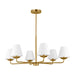 Visual Comfort Studio - DJC1186SB - Six Light Chandelier - Albion - Satin Brass