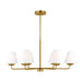 Visual Comfort Studio - DJC1186SB - Six Light Chandelier - Albion - Satin Brass