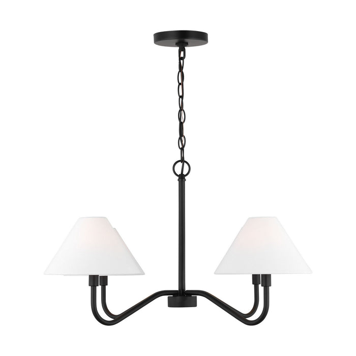 Visual Comfort Studio - DJC1194MBK - Four Light Chandelier - Eldon - Midnight Black