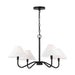 Visual Comfort Studio - DJC1194MBK - Four Light Chandelier - Eldon - Midnight Black