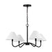 Visual Comfort Studio - DJC1194MBK - Four Light Chandelier - Eldon - Midnight Black