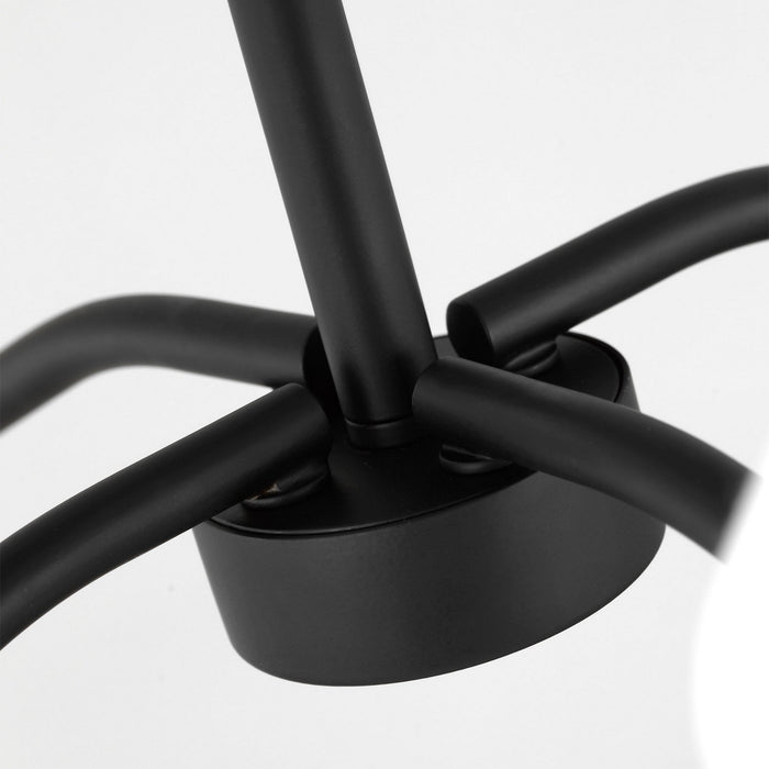 Visual Comfort Studio - DJC1194MBK - Four Light Chandelier - Eldon - Midnight Black