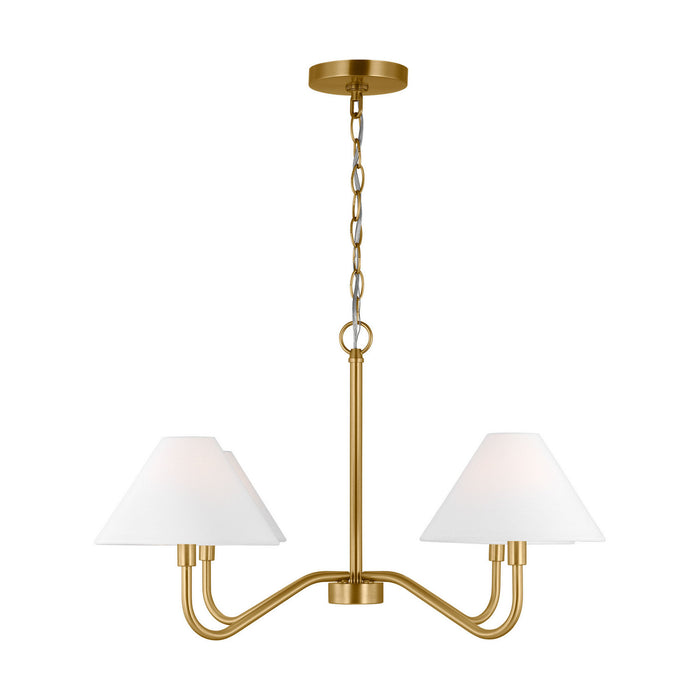 Visual Comfort Studio - DJC1194SB - Four Light Chandelier - Eldon - Satin Brass