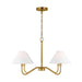 Visual Comfort Studio - DJC1194SB - Four Light Chandelier - Eldon - Satin Brass