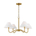 Visual Comfort Studio - DJC1194SB - Four Light Chandelier - Eldon - Satin Brass
