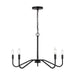 Visual Comfort Studio - DJC1205MBK - Five Light Chandelier - Eldon - Midnight Black