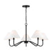 Visual Comfort Studio - DJC1205MBK - Five Light Chandelier - Eldon - Midnight Black
