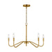 Visual Comfort Studio - DJC1205SB - Five Light Chandelier - Eldon - Satin Brass