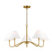 Visual Comfort Studio - DJC1205SB - Five Light Chandelier - Eldon - Satin Brass