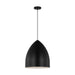 Visual Comfort Studio - DJP1161MBK - One Light Pendant - Huron - Midnight Black