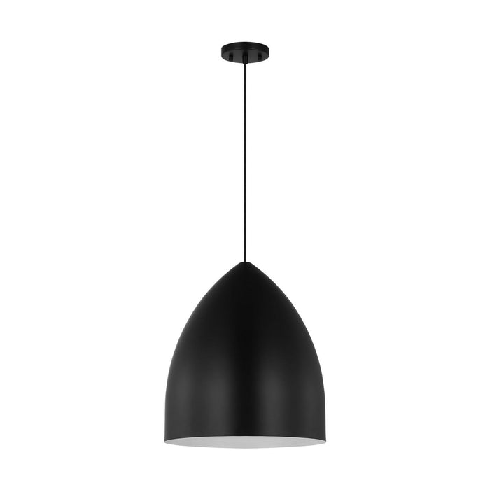 Visual Comfort Studio - DJP1161MBK - One Light Pendant - Huron - Midnight Black