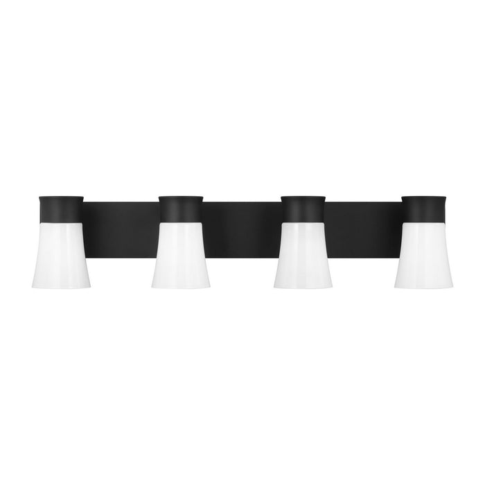 Visual Comfort Studio - DJV1084MBK - Four Light Vanity - Roy - Midnight Black