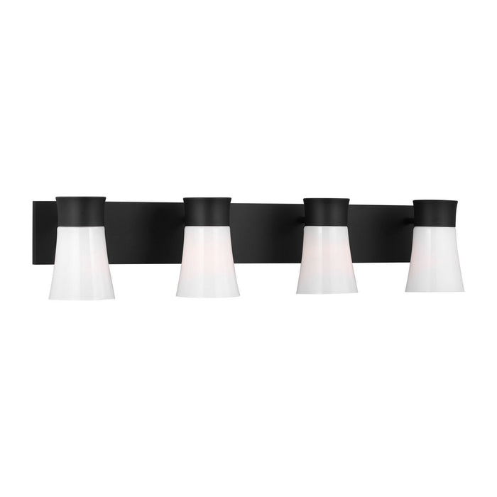 Visual Comfort Studio - DJV1084MBK - Four Light Vanity - Roy - Midnight Black