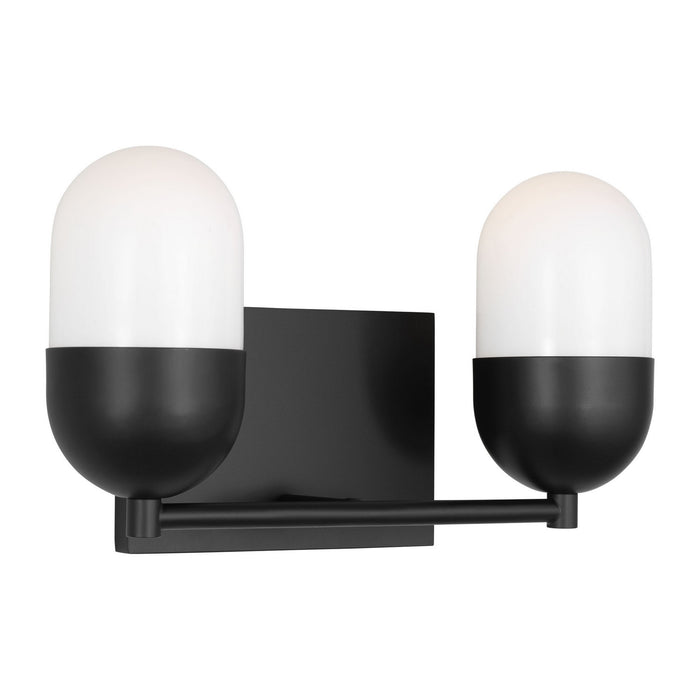 Visual Comfort Studio - DJV1092MBK - Two Light Vanity - Foster - Midnight Black