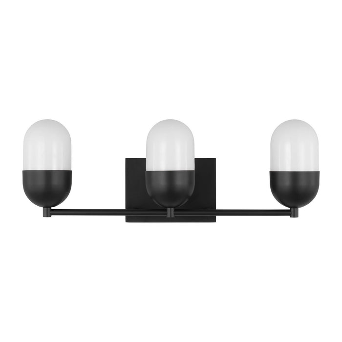 Visual Comfort Studio - DJV1093MBK - Three Light Vanity - Foster - Midnight Black
