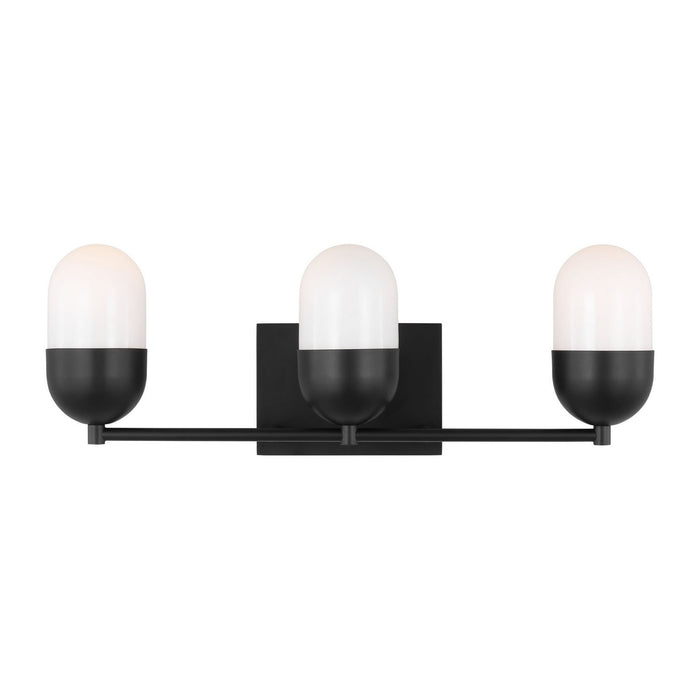 Visual Comfort Studio - DJV1093MBK - Three Light Vanity - Foster - Midnight Black