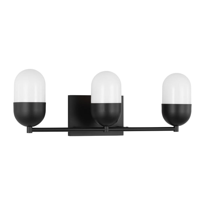 Visual Comfort Studio - DJV1093MBK - Three Light Vanity - Foster - Midnight Black