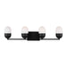 Visual Comfort Studio - DJV1094MBK - Four Light Vanity - Foster - Midnight Black