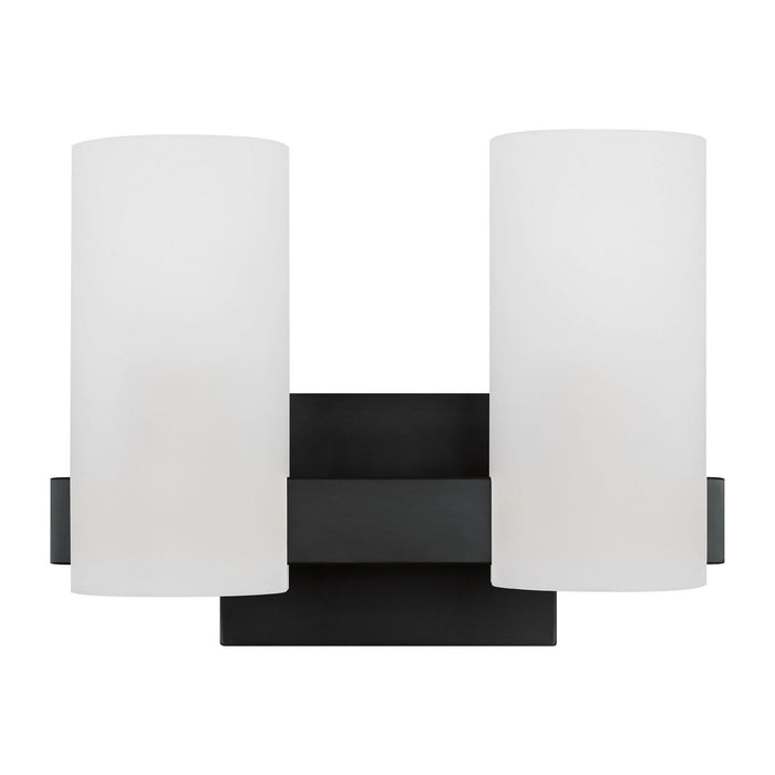 Visual Comfort Studio - DJV1102MBK - Two Light Vanity - Rhode - Midnight Black