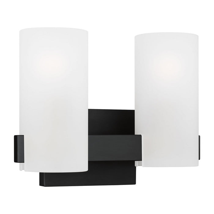 Visual Comfort Studio - DJV1102MBK - Two Light Vanity - Rhode - Midnight Black