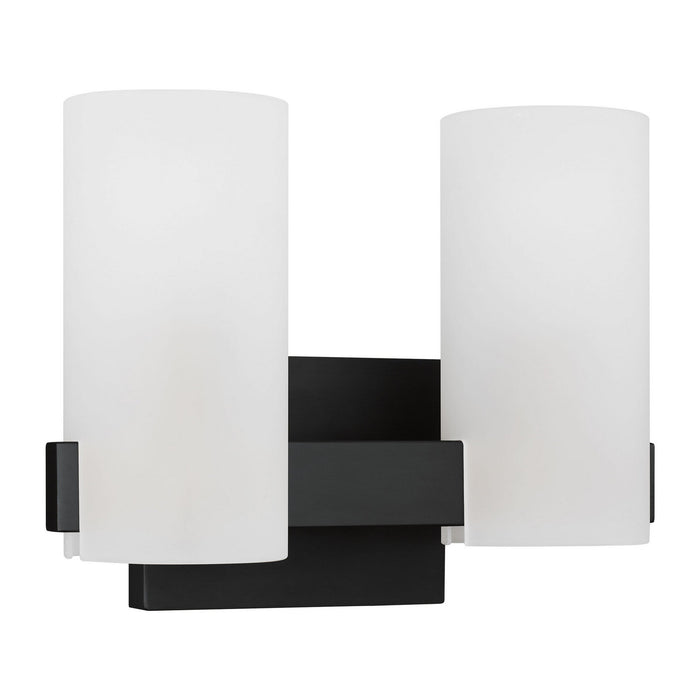 Visual Comfort Studio - DJV1102MBK - Two Light Vanity - Rhode - Midnight Black
