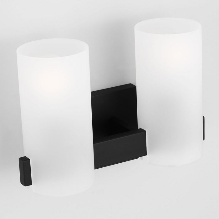 Visual Comfort Studio - DJV1102MBK - Two Light Vanity - Rhode - Midnight Black