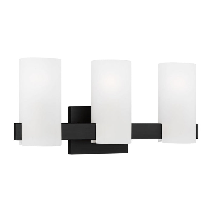 Visual Comfort Studio - DJV1103MBK - Three Light Vanity - Rhode - Midnight Black
