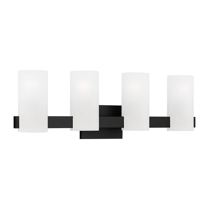 Visual Comfort Studio - DJV1104MBK - Four Light Vanity - Rhode - Midnight Black