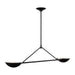 Visual Comfort Studio - EC1292AI - Two Light Linear Chandelier - Nevel - Aged Iron