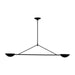 Visual Comfort Studio - EC1292AI - Two Light Linear Chandelier - Nevel - Aged Iron