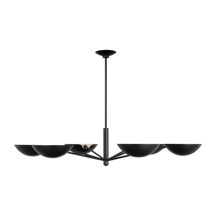 Visual Comfort Studio - EC1306AI - Six Light Chandelier - Nevel - Aged Iron