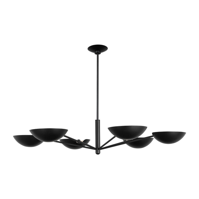 Visual Comfort Studio - EC1306AI - Six Light Chandelier - Nevel - Aged Iron