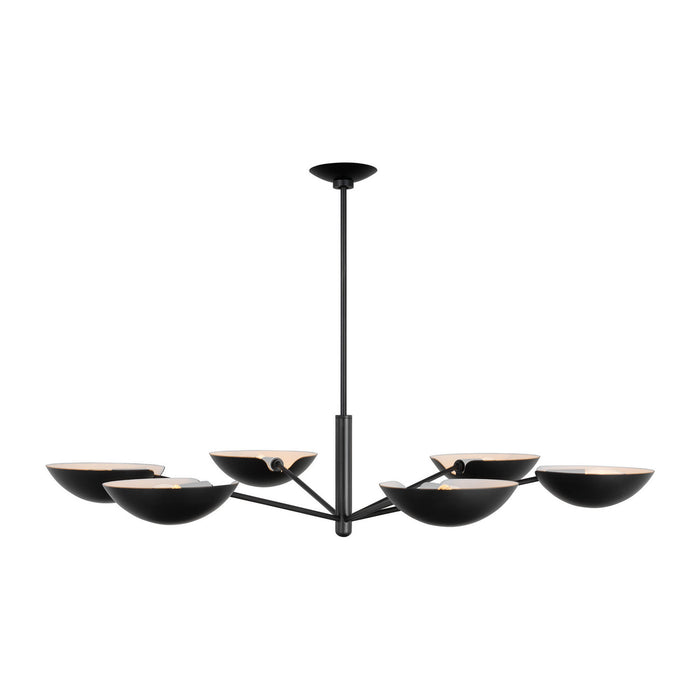 Visual Comfort Studio - EC1306AI - Six Light Chandelier - Nevel - Aged Iron