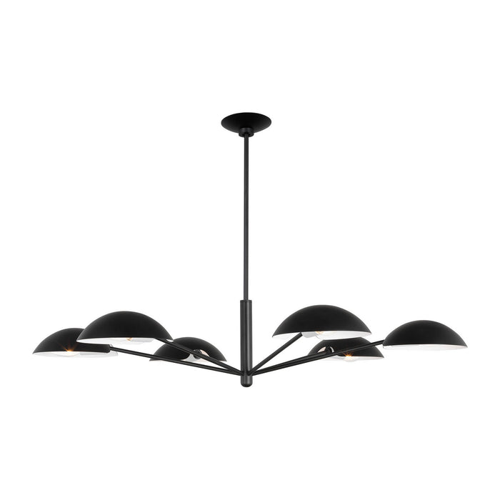 Visual Comfort Studio - EC1306AI - Six Light Chandelier - Nevel - Aged Iron