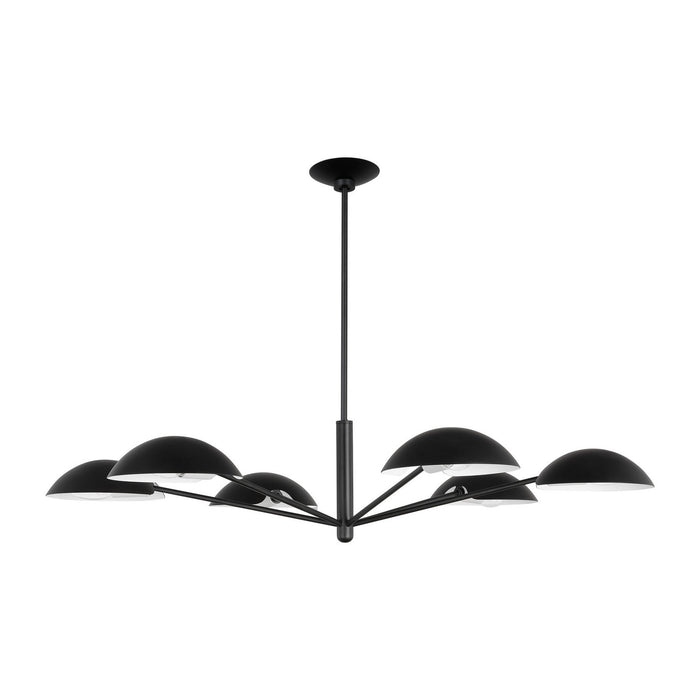 Visual Comfort Studio - EC1306AI - Six Light Chandelier - Nevel - Aged Iron